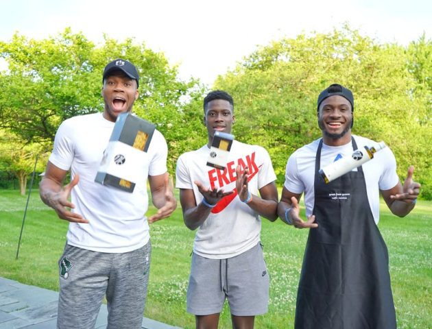 Giannis Antetokounmpo and brothers