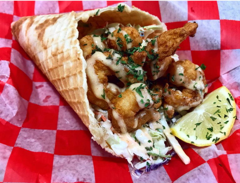 You Can Eat A Seafood Ice Cream Cone At This Trendy Spot In South Georgia