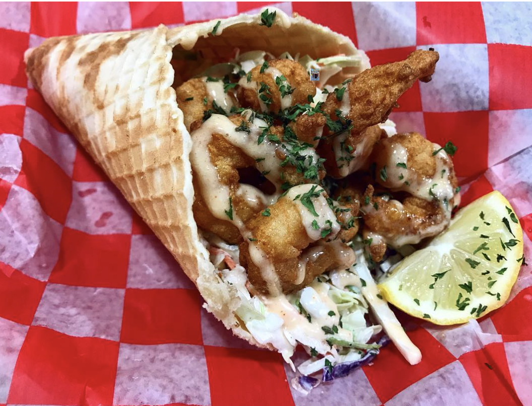 You Can Eat A Seafood Ice Cream Cone At This Trendy Spot In South Georgia