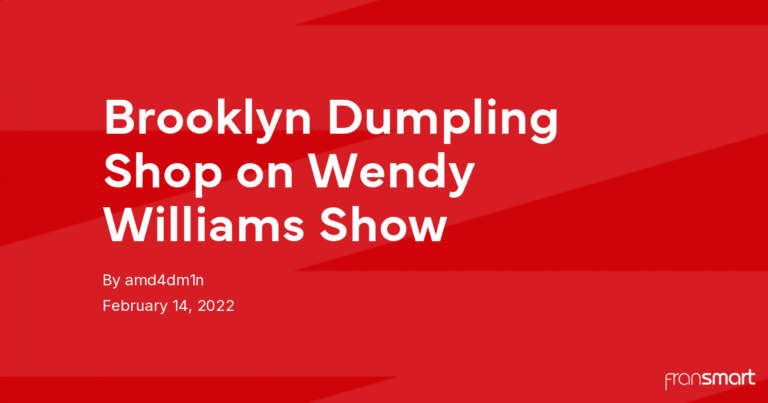Brooklyn Dumpling Shop on Wendy Williams Show