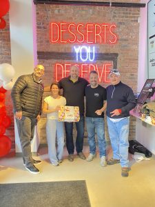 Jars St. Louis franchisees with Fabio Viviani in the Jars store in Chicago.