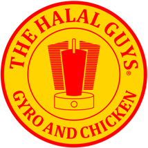 The Halal Guys logo in red and orange