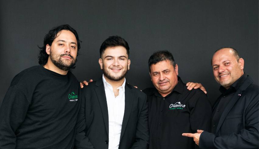 Hernan Morfin, Aaron Morfin, Gerardo Morfin, Temoc Morfin, Cilantro Taco Grill Mexican Franchise Leadership Team