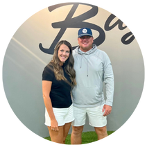 Dustin and Brenna owners of The Swing Bays