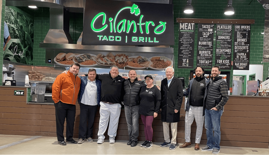 Hector Haget with Cilantro Taco GRill on Discovery Day