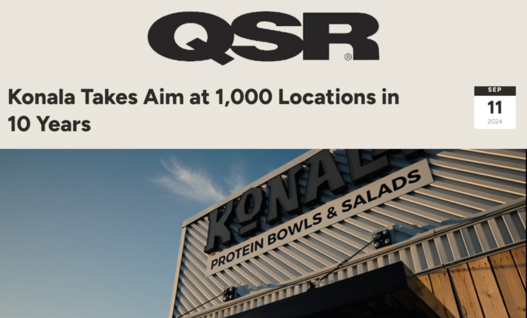 Konala Takes Aim at 1,000 Locations in 10 Years