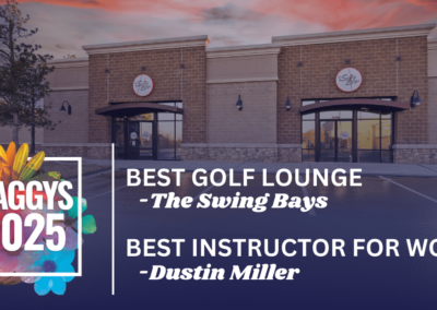 The Swing Bays Wins Dual 2025 CAGGY Awards: Best Golf Lounge & Best Women’s Instructor