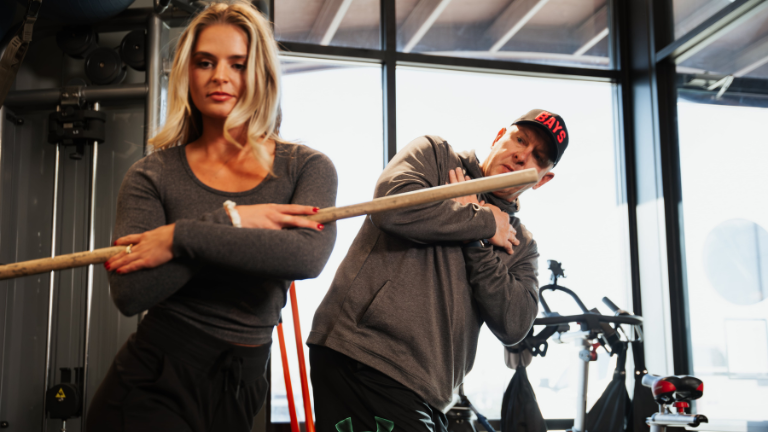A TPI-certified fitness lesson at The Swing Bays indoor golf franchise
