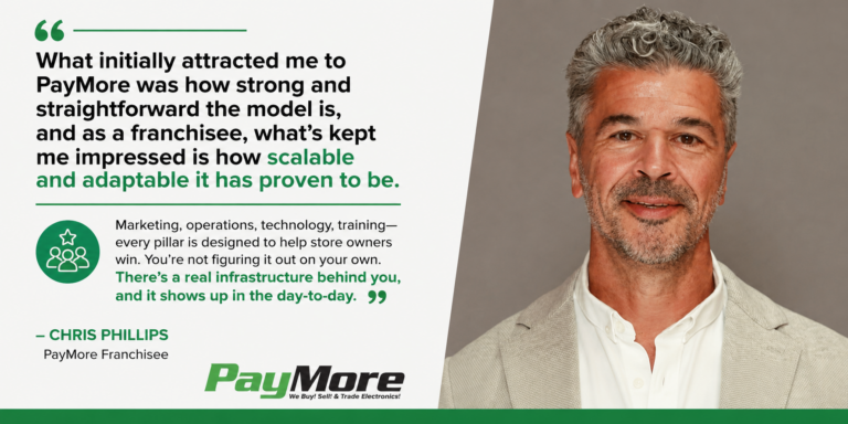 Chris Phillips PayMore franchisee